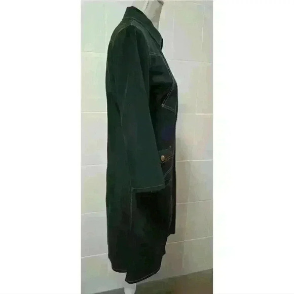 Jean Paul Gaultier Military Midi Zip Up Dress Luxury Designer Jacket Dress - Picture 4 of 8